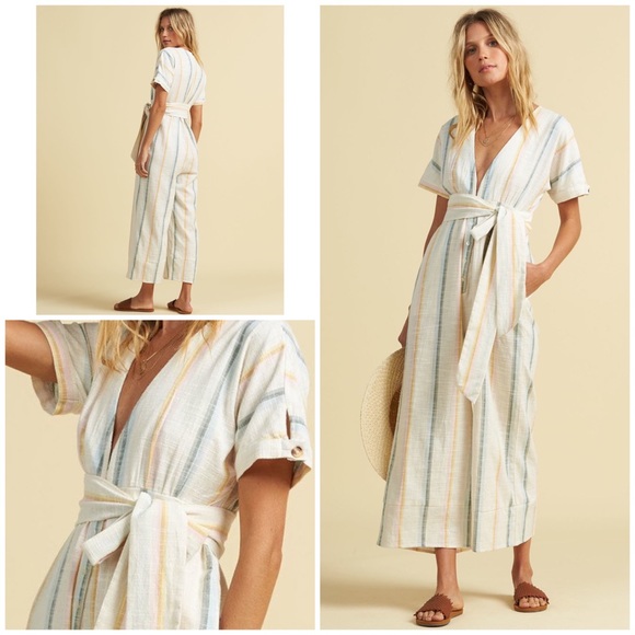 Billabong Pants - Billabong x Salty Blonde Dream Weaver Jumpsuit
